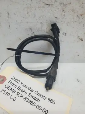 5lp-83980-00-00 Yamaha 2002 Grizzly 660 Front Brake Switch 2510 L-3