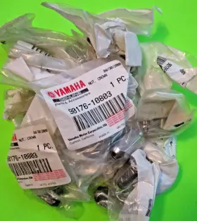 90176-10803 Yamaha 17 Nos Vintage Atv Crown Nuts Part # I Sell Oem Parts