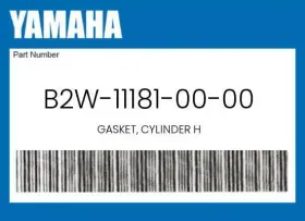 B2w-11181-00-00 Yamaha Genuine Gasket Cylinder H -