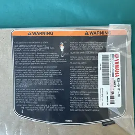 F2x-u41b1-10-00 Yamaha Wave Runner Label Warning Uni Oem New