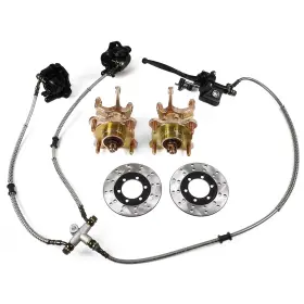 So-kdc-0012 Zxmoto Front Steering Knuckle 4 Stud Wheel Hub Brake Caliper Rotor For Atv Go Kart Quad