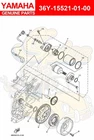 Yamaha Shaft 36Y-15521-01-00 Oem New. Price: $19.00.