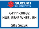 Suzuki Oem Part 64111-38F32 Hub,rear,r New. Price: $163.76.