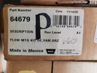 Warn 64679, Yamaha ABA-5KM37-40-02, Plow Mount Kit. For 2002+ Grizzly 660 Nos New. Price: $45.50.