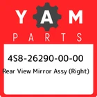 4S8-26290-00-00 Yamaha Rear View Mirror Assy (right) 4S8262900000, New Genuine. Price: $127.15.