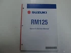 2006 Suzuki RM125 Owners Service Workshop Manual Oem K6 99011-36F55-03A Used. Price: $9.99.