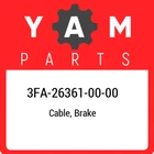 3FA-26361-00-00 Yamaha Cable, Brake 3FA263610000, New Genuine Oem Part. Price: $54.32.
