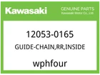 Kawasaki Oem Part 12053-0165 Guide-chain,rr,inside New. Price: $13.12.