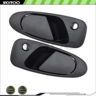 Black Exterior Outside Front Right Left Pair Door Handles For 92-95 Honda Civic New. Price: $17.29.