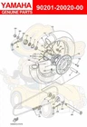 Yamaha Washer, Plate 90201-20020-00 Oem New. Price: $19.00.