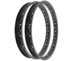 Rising Sun Black Aluminum Rim Set - Honda C102 CA102 Super Cub 50 1960 1969 New. Price: $209.95.