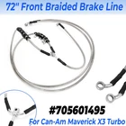 Front Brake Hose Assembly Braided Lines 72'' For Can-am Maverick X3 2017-23 New. Price: $24.55.