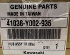 New 2015-2025 Oem Kawasaki Kfx 50 90 Front Black Hub Assembly 41036-Y002-935. Price: $59.87.