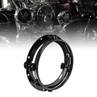 Black 7 Inch Round Headlight Lamp Trim Ring Mounting Bracket For Harley Davidson New. Price: $23.99.
