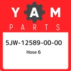 5JW-12589-00-00 Yamaha Hose 6 5JW125890000, New Genuine Oem Part. Price: $66.00.