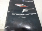 2007 Polaris Phoenix/ Sawtooth Service Manual Pn 9920849 Used. Price: $21.00.
