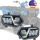 For Polaris Scrambler Rzr Ace Sportsman Ranger Led Black Headlight Kit (pair) New. Price: $140.99.