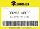 Suzuki Genuine Seal, Clutch Push Rod Oil 09283-06010 New. Price: $19.90.