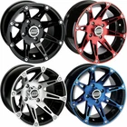 Moose 387X Wheel - Blue Front 12X7 4/136 4+3 387MO127136BWB4CL77 New. Price: $99.77.