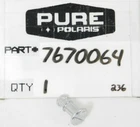 New Genuine Polaris Original Factory 1/4 Turn Fastener Part Oem 7670064 Nos. Price: $9.31.