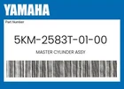 Yamaha Genuine Master Cylinder Assy 5KM-2583T-01-00 New. Price: $268.59.