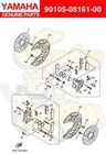 Yamaha Bolt, Flange 90105-08161-00 New. Price: $19.00.