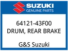 Suzuki Oem Part 64121-43F00 Drum,rear Brake New. Price: $150.71.