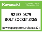 Kawasaki Oem Part 92153-0879 BOLT,SOCKET,8X65 New. Price: $9.94.
