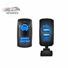 2PCS Rocker Switch (bumper Light Bar+ Usb Power Charger) For Offroad Car Atv Utv New. Price: $13.33.