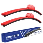 Emithsun Oem Quality 24"+18" (pair For Front Windshield), Red Wiper Blades New. Price: $38.06.
