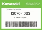 Kawasaki Genuine Guide,kick Spring 13070-1063 New. Price: $20.08.