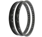 Rising Sun Black Aluminum Rim Set - Honda C110 CA110 Sport Cub 50 1960 1969 New. Price: $209.95.