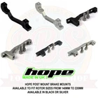 Hope Post Mount Brake Adapter - Black Silver All Options Brand New. Price: $32.99.