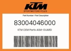 Ktm Genuine Asm-guard 83004046000 New. Price: $79.61.
