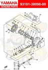 Yamaha Oil Seal (4H7) 93101-38098-00 Oem New. Price: $19.00.