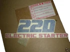 Nos Kawasaki Rear Fender Mark Decal Graphic 1988 KLF220 Bayou 56050-1033 New. Price: $14.99.