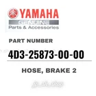 Yamaha Genuine Oem Parts Hose, Brake 4D3-25873-00-00 For Raptor 250 New. Price: $146.98.