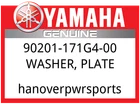 Yamaha Oem Part 90201-171G4-00 Washer, Plate New. Price: $10.49.