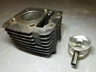 Kawasaki Top End Cylinder Head Jug 84 85 86 Piston Wrist Pin Used. Price: $57.00.