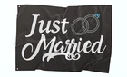 Highviz Flag Co Passenger Small Single Side Universal Just Married Whip Atv New. Price: $15.99.