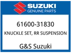 Suzuki Oem Part 61600-31830 Knuckle, Rr Suspension New. Price: $349.85.