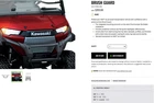Kawasaki Nav 4E Oem Brush Guard 99994-2356 2025 Used. Price: $199.99.