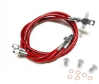 Streamline +2" Steel Braided Front Brake Lines Red Raptor 660 700 All Years New. Price: $69.95.