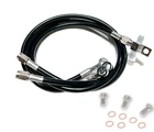 Streamline +2" Steel Braided Front Brake Lines Black Raptor 660 700 All Years New. Price: $76.50.