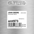 AMT973 Solenoid Valve Fits John Deere (surplus Open Box) New. Price: $648.36.