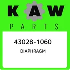 43028-1060 Kawasaki Diaphragm 430281060, New Genuine Oem Part. Price: $19.67.