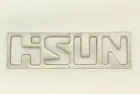 Hisun Body, Bumper, Logo Plate, Silver Color P312001515290000 Used. Price: $19.95.