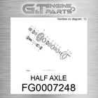 FG0007248 Half Axle Fits John Deere (surplus Open Box) New. Price: $732.47.