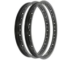 Rising Sun Black Aluminum Rim Set - Honda C100 CA100 Super Cub 50 1959 1970 New. Price: $209.95.