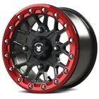 Bullite Wheels BT-05 Rider Utv Atv Gunmetal Gray Rims And Red Beadlock ... New. Price: $357.88.